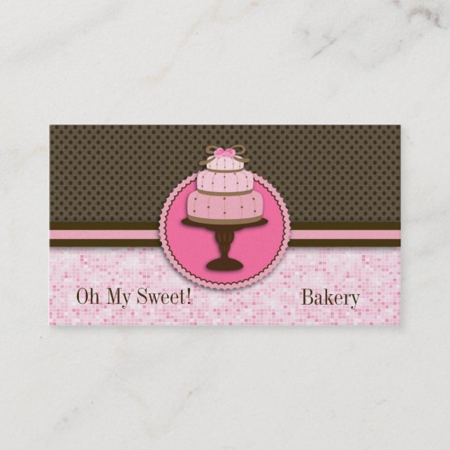 Boulangerie assez rose de gâteau : Cartes de (Devant)