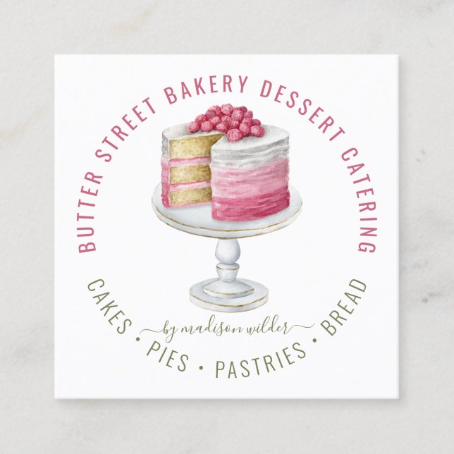 boulangerie Baker Dessert Carte de visite de resta (Devant)