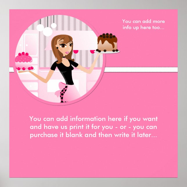 Boulangerie/boulangerie/pâtisserie Poster du Chef  (Devant)