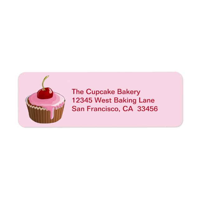 Boulangerie Cerisier Cupcake Choisir Couleur Stick (Devant)