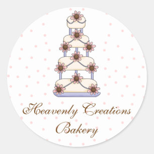 Boulangerie de mariage doux Stickers