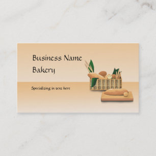 Boulangerie de pain Carte de visite personnalisé