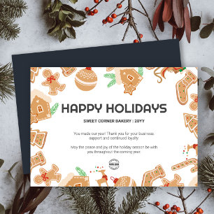 Boulangerie de vacances Pain d'épices Carte de vac