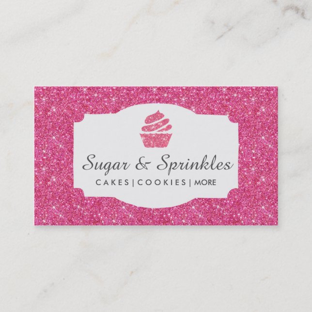 Boulangerie et cartes de visite roses de (Devant)