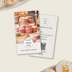 Boulangerie logo personnalisé Photo QR Tan Carte d