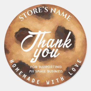 Boulangerie maison personnalisée Sticker rond clas