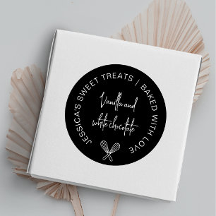Boulangerie minimaliste Sticker de Étiquette de sa
