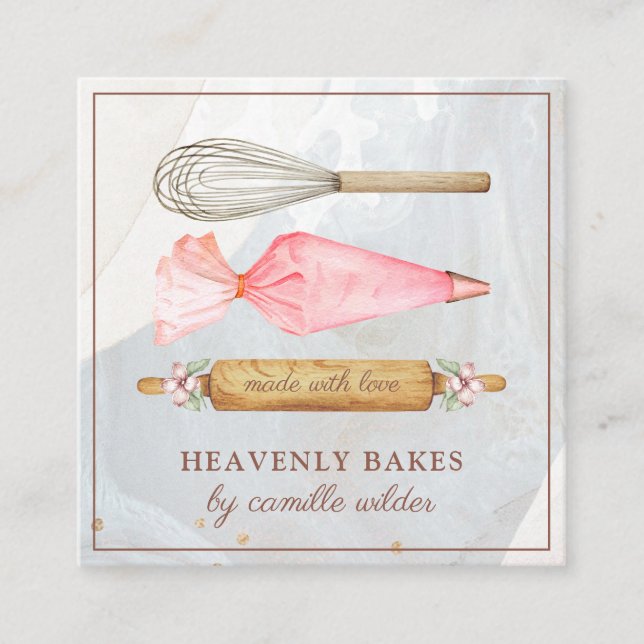 boulangerie pâtisserie Chef Baker's Tools Carte de (Devant)