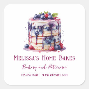 Boulangerie Pâtisserie Fruit Sticker Carré produit