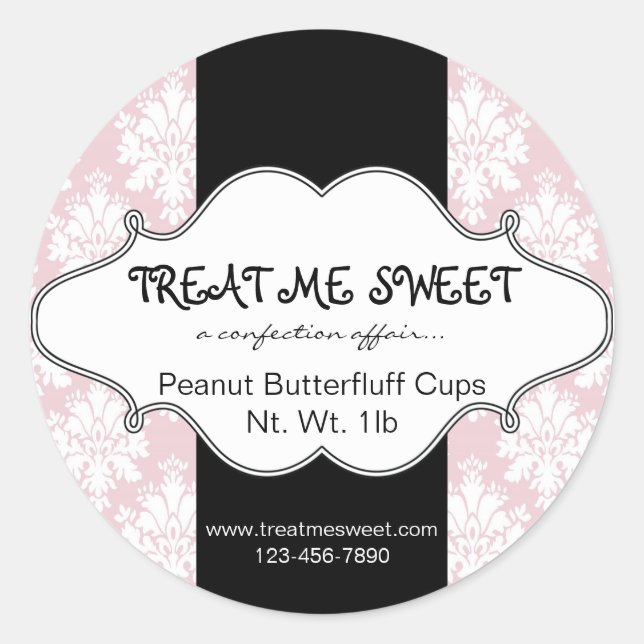 Boulangerie Produits Étiquettes Stickers ronds en  (Devant)