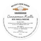 Boulangerie Sourdough Droit de chalet Étiquette de