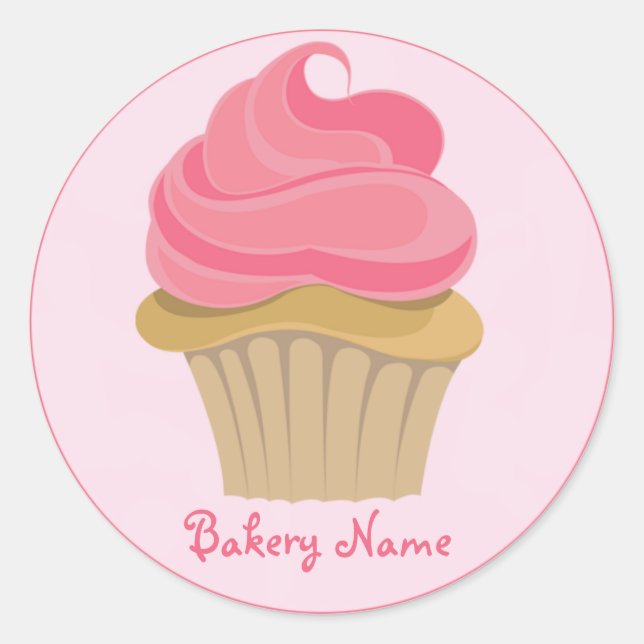 Boulangerie Sticker Cupcake (Devant)