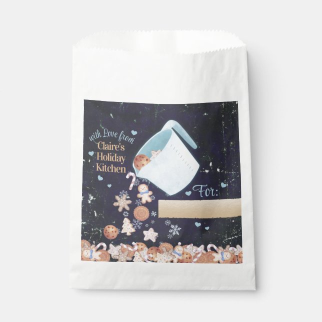 Boulangerie traiter les sacs de Noël cookies perso (Devant)