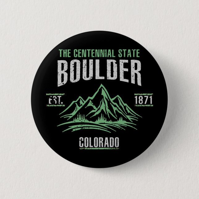 Boulder 2 Inch Round Button (Front)