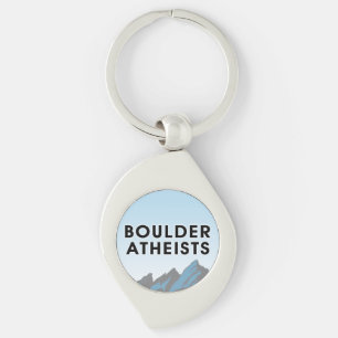 Boulder Atheists Logo Metal Keyring