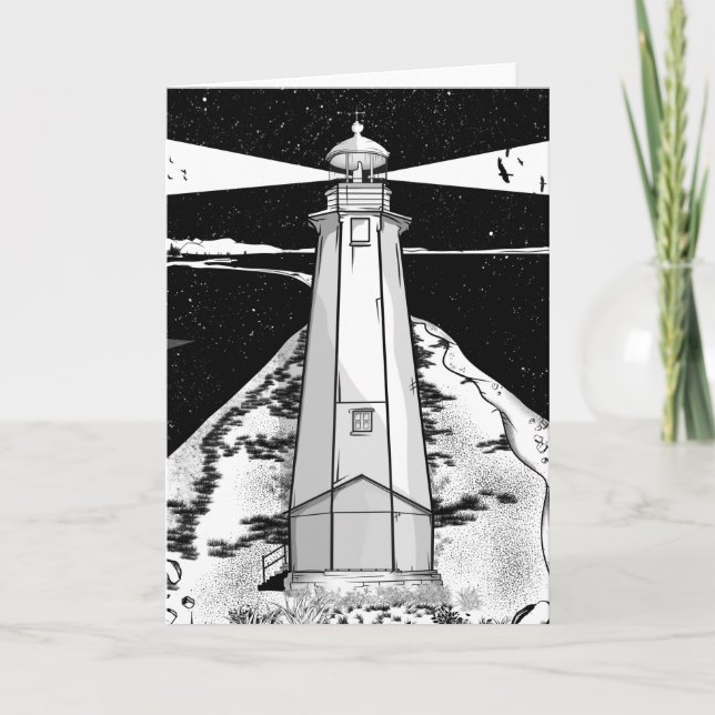 Boulder Bank Lighthouse Card (Front)