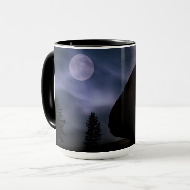 Boulder by Moonlight | Yosemite National Park Mug (Front Left)