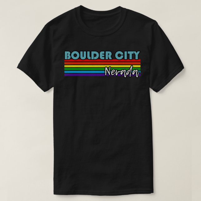 Boulder City Nevada Pride  Boulder City LGBT Gift  T-Shirt (Design Front)
