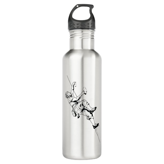 Boulder climbing wall 710 ml water bottle (Front)