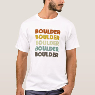 Boulder Colorado American Co Usa Hometown Resident T-Shirt