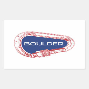 Boulder Colorado Climbing Carabiner Sticker
