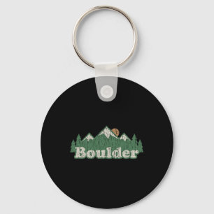 Boulder Colorado Co T Shirt Vintage Hiking Mountai Keychain