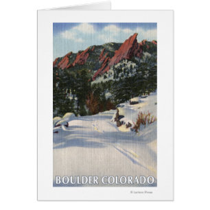 Boulder, Colorado - Flatirons in Winter