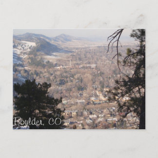 Boulder, Colorado from Above Postcard