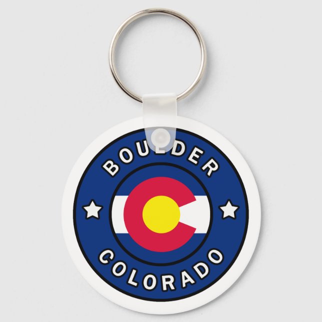 Boulder Colorado Keychain (Front)