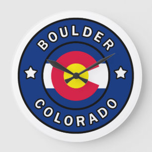 Boulder Colorado Large Clock