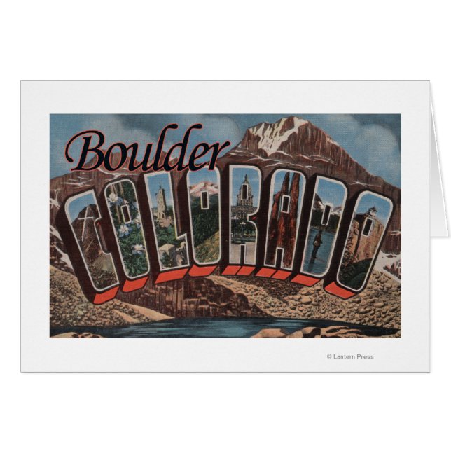 Boulder, Colorado - Large Letter Scenes (Front Horizontal)