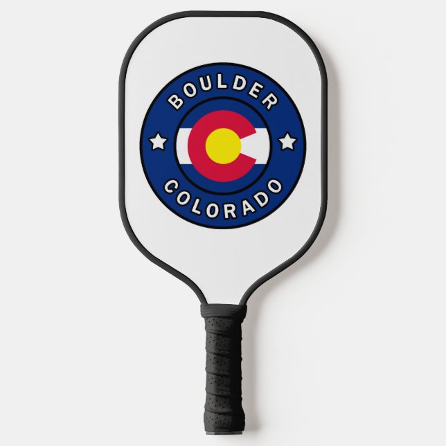Boulder Colorado Pickleball Paddle (Front)