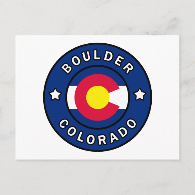 Boulder Colorado Postcard (Front)