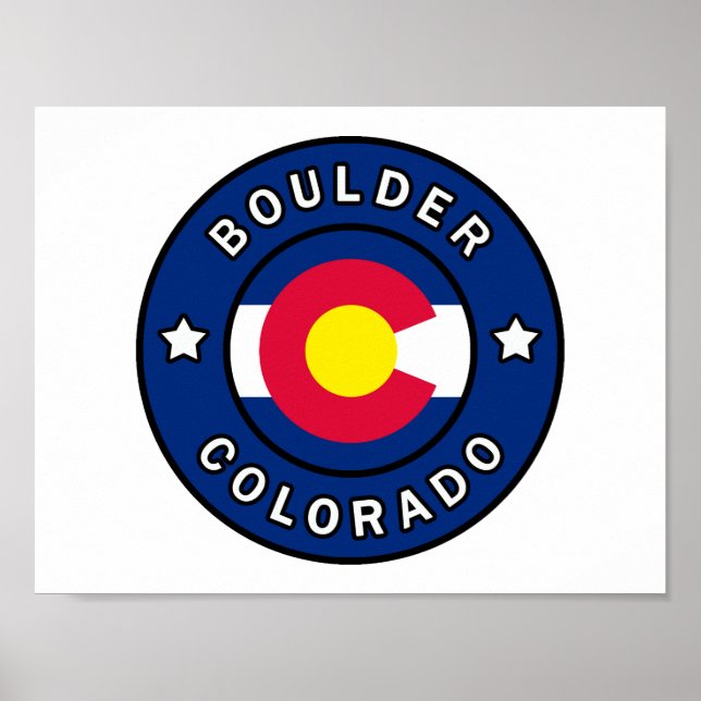Boulder Colorado Poster (Front)