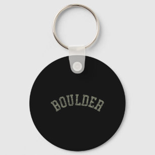 Boulder Colorado Rocky Mountains Skiing Camping Cl Keychain