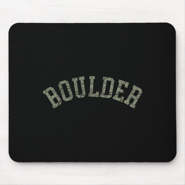 Boulder colorado rocky mountains skiing camping mouse pad (Front)