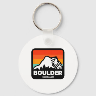 Boulder Colorado Skiing Snowboarding Family Trip  Keychain