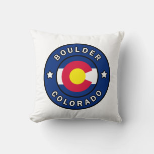 Boulder Colorado Throw Pillow