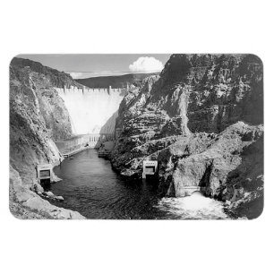 Boulder Dam (aka Hoover Dam) by Ansel Adams Magnet