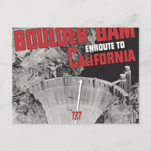 Boulder Dam, Hoover Dam, America Postcard