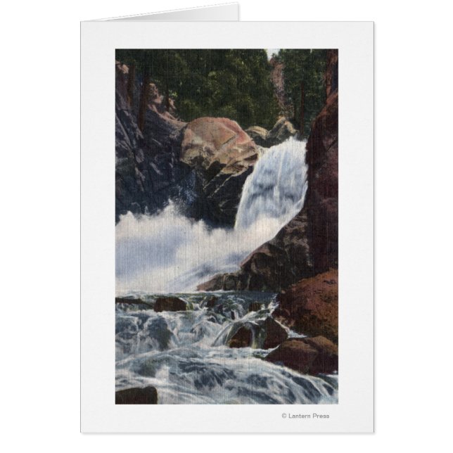 Boulder Falls in Boulder Canyon, Colorado View (Front)