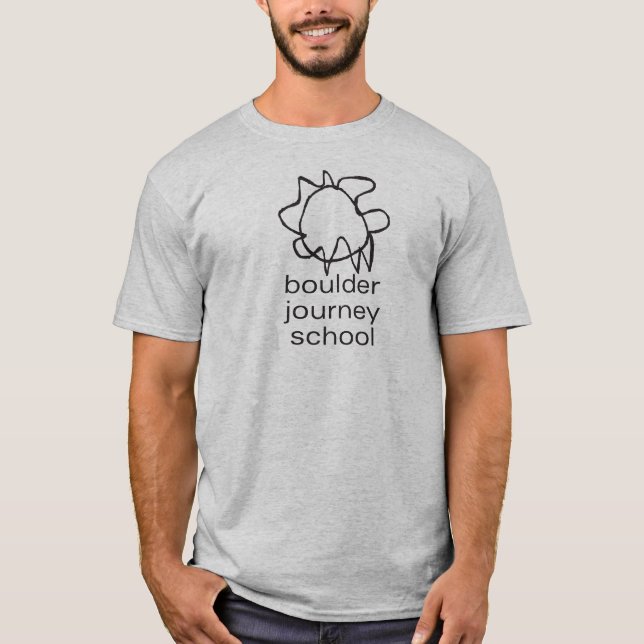 Boulder Journey School Adult T-Shirt (Front)