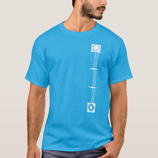 Boulder Journey School Adult T-Shirt - White Text