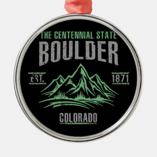 Boulder Metal Ornament