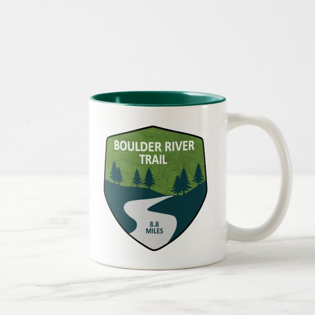 Boulder River Trail Two-Tone Coffee Mug (Right)
