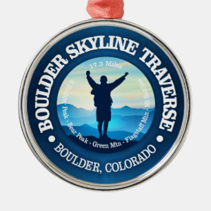 Boulder Skyline Traverse (V) Metal Ornament