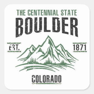 Boulder Square Sticker