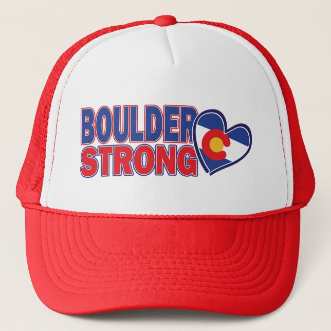 Boulder-Strong-Heart Trucker Hat (Front)