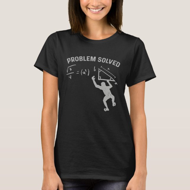 Boulderer Problem solved Climbing T-Shirt (Front)