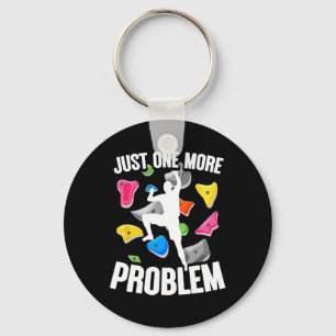 Bouldering And Indoor Rock Climbing, Climber And B Keychain